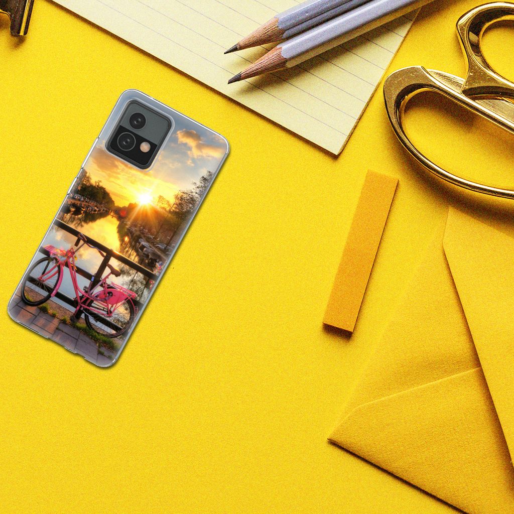 Motorola Moto G72 Siliconen Back Cover Amsterdamse Grachten B2C Telecom