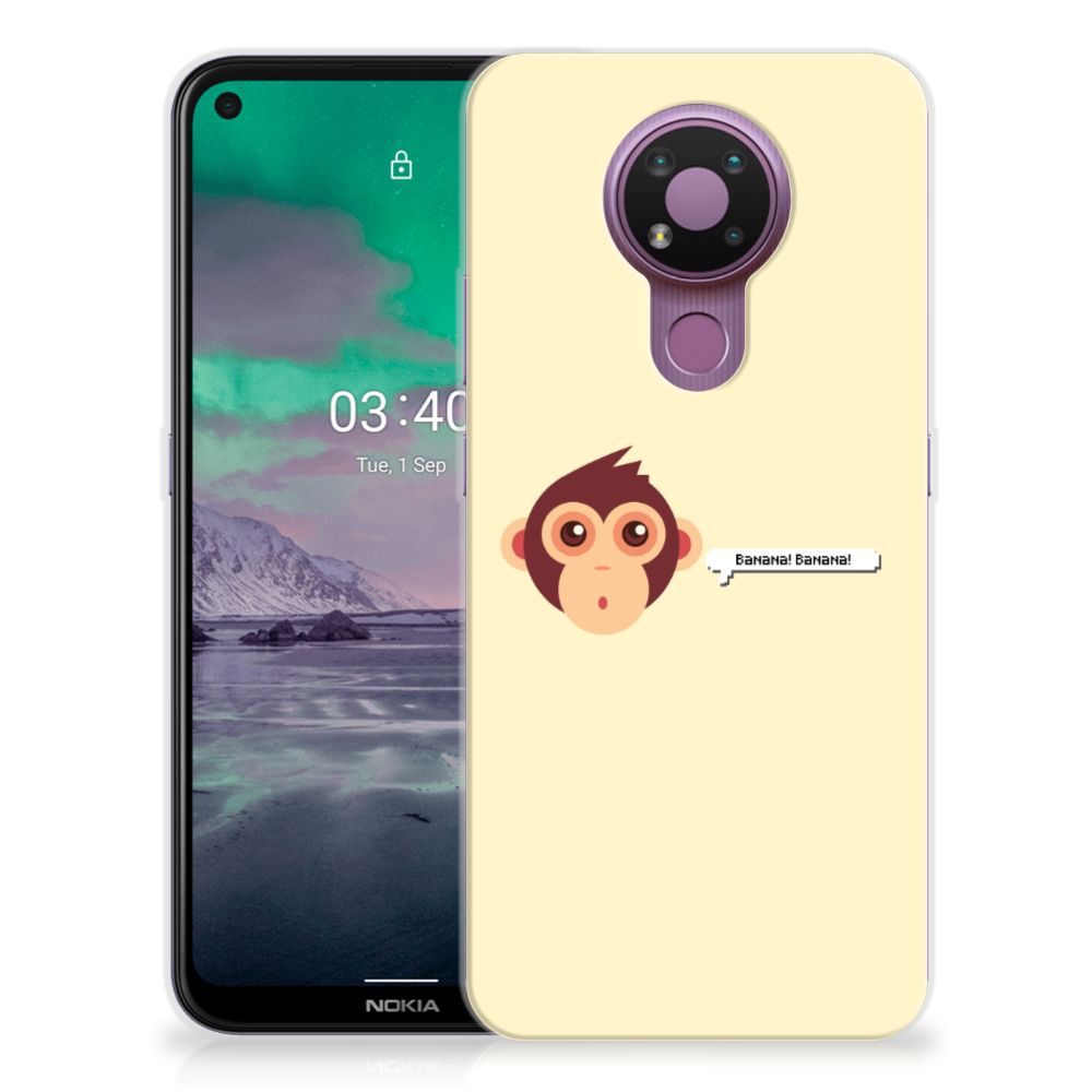 Nokia 3.4 Telefoonhoesje met Naam Monkey B2C Telecom