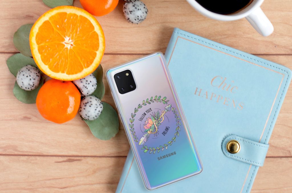 Samsung Galaxy Note 10 Lite Telefoonhoesje met Naam Boho Dreams