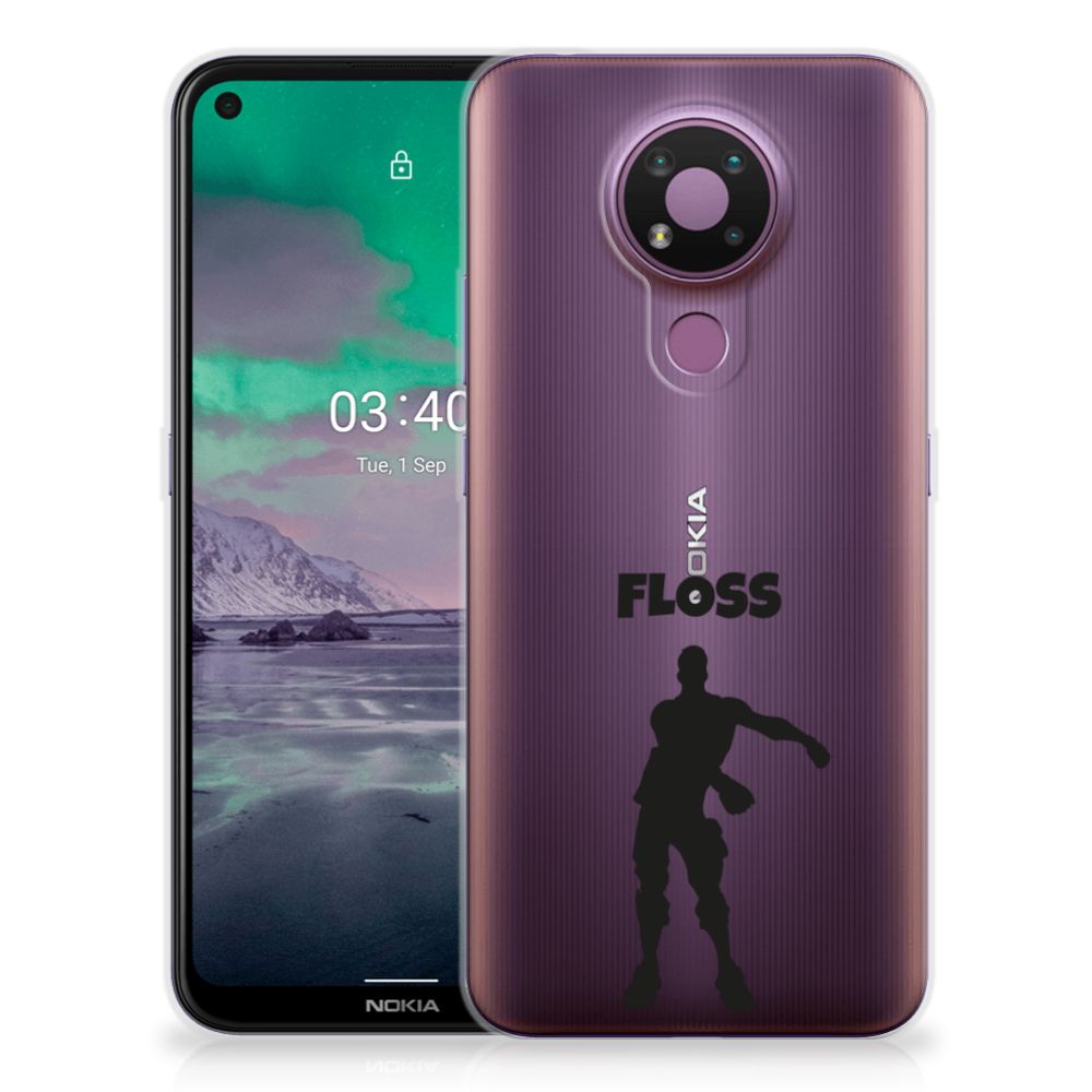 Nokia 3.4 Telefoonhoesje met Naam Floss