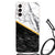 Samsung Galaxy S21 FE Anti-Shock Hoesje Marmer Wit Zwart - Origineel Cadeau Man B2C Telecom