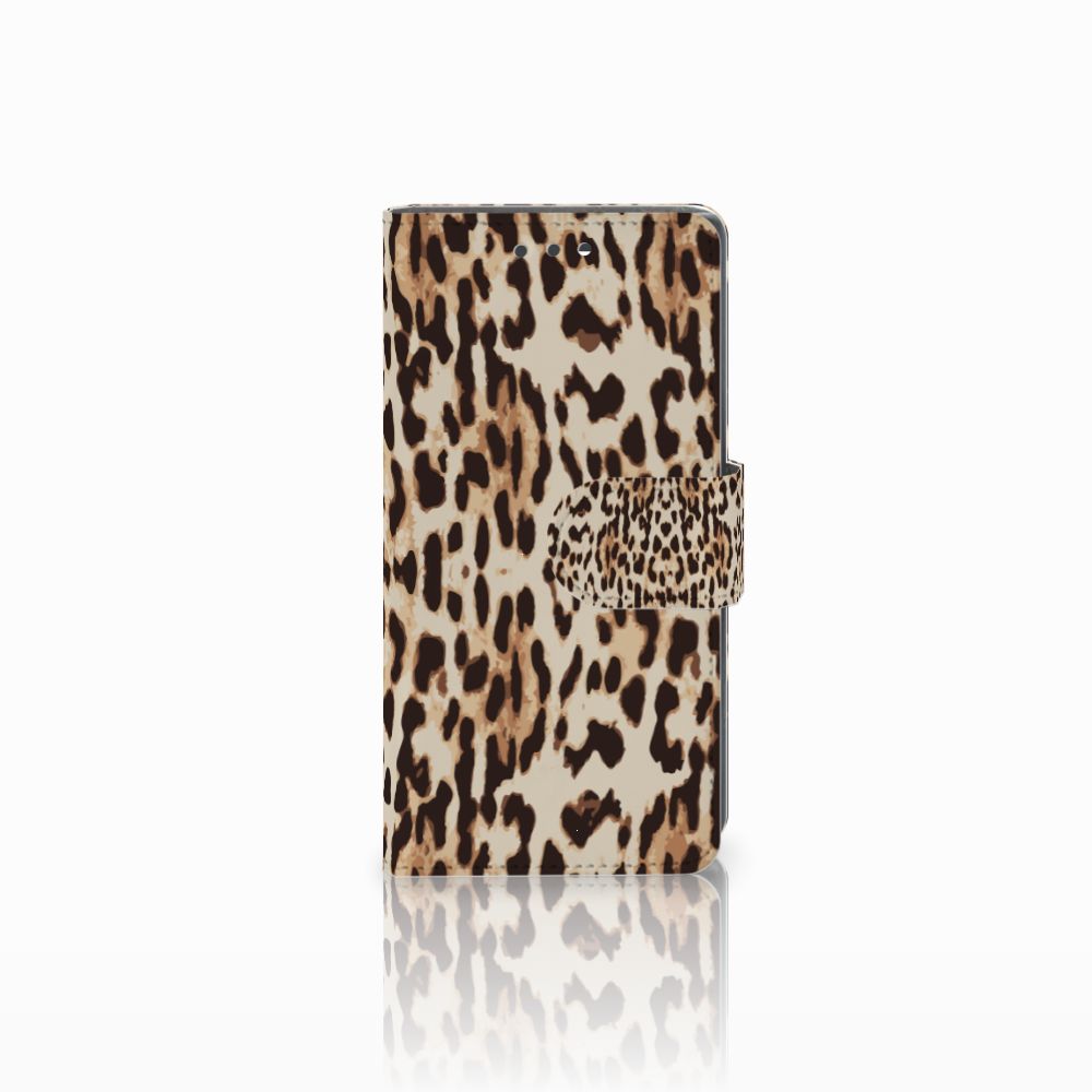 Sony Xperia X Compact Telefoonhoesje met Pasjes Leopard