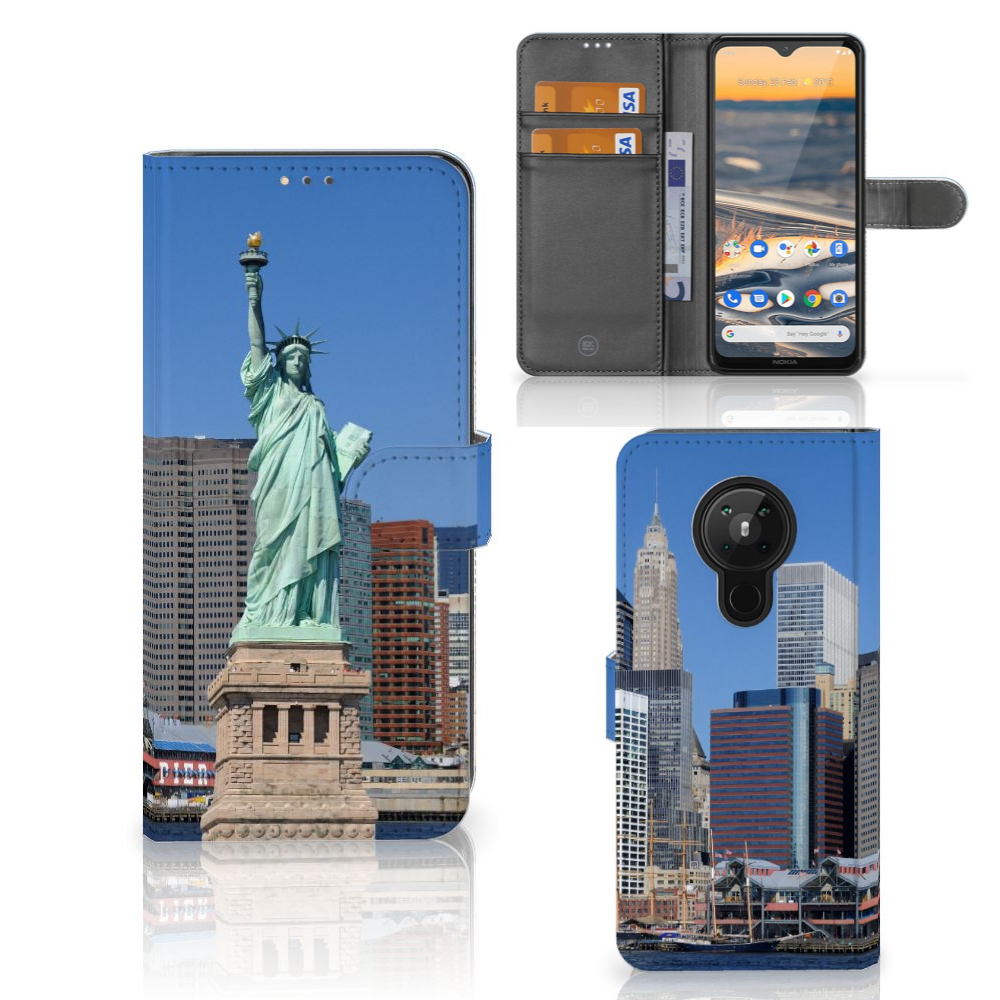 Nokia 5.3 Flip Cover Vrijheidsbeeld