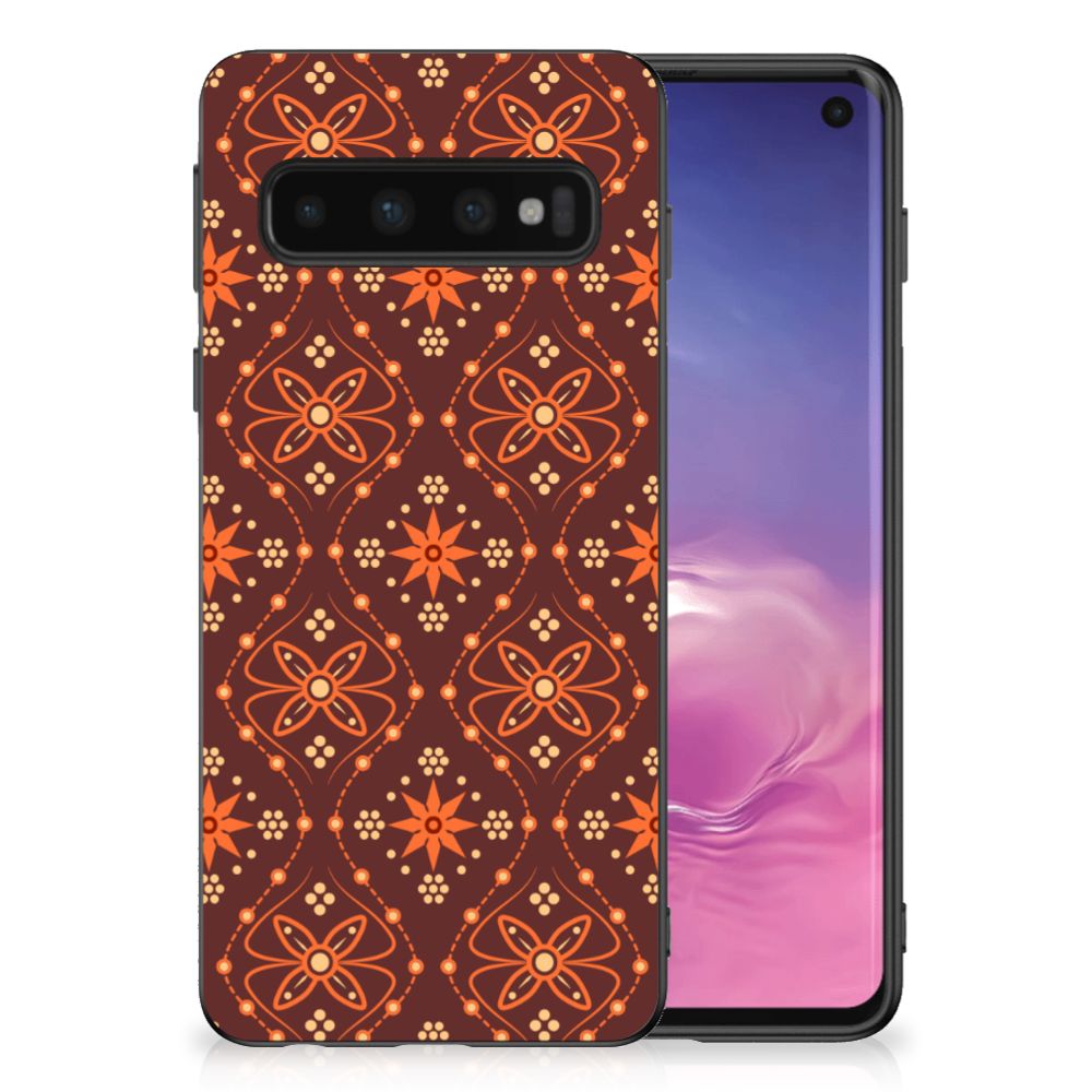 Samsung Galaxy S10 Bumper Case Batik Brown B2C Telecom