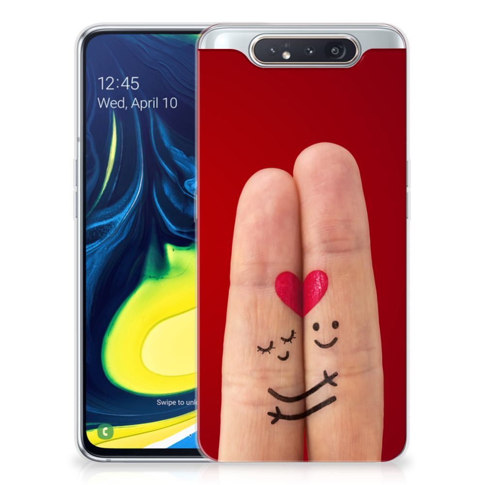 Samsung Galaxy A80 Silicone Back Cover Liefde - Origineel Romantisch Cadeau