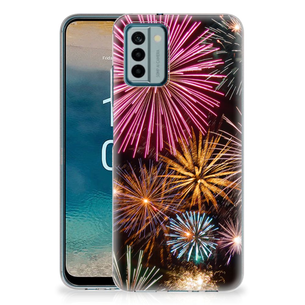 Nokia G22 Silicone Back Cover Vuurwerk