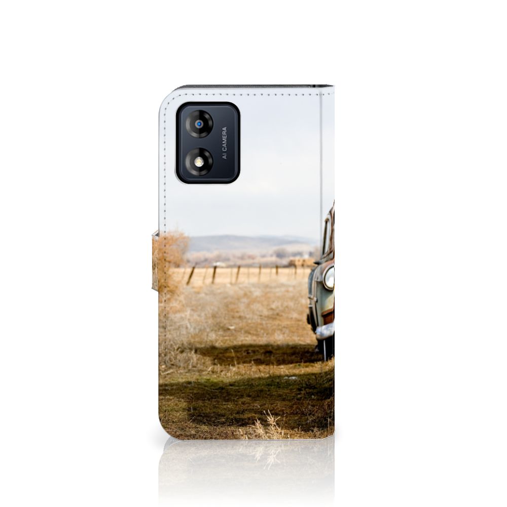 Motorola Moto E13 4G Telefoonhoesje met foto Vintage Auto