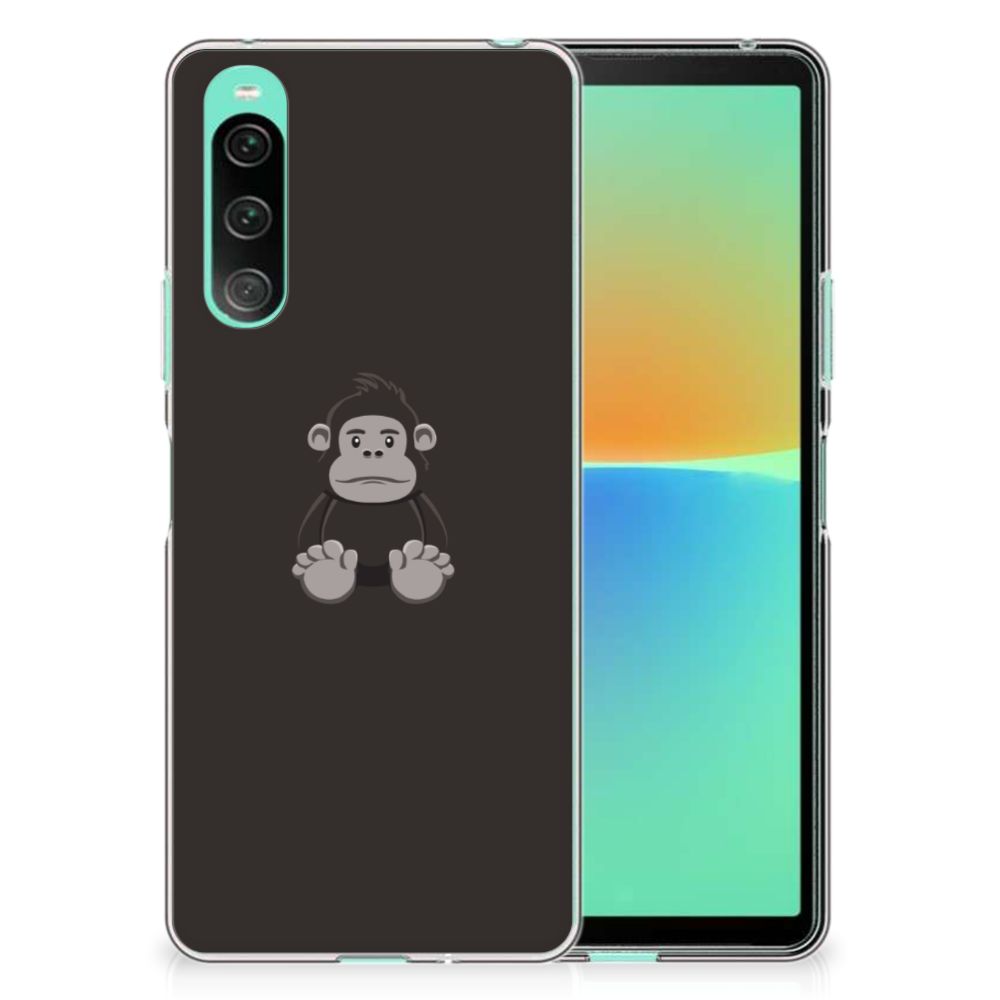 Sony Xperia 10 V Telefoonhoesje met Naam Gorilla