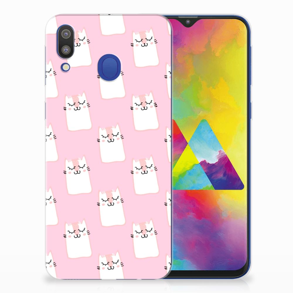 Samsung Galaxy M20 (Power) TPU Hoesje Sleeping Cats