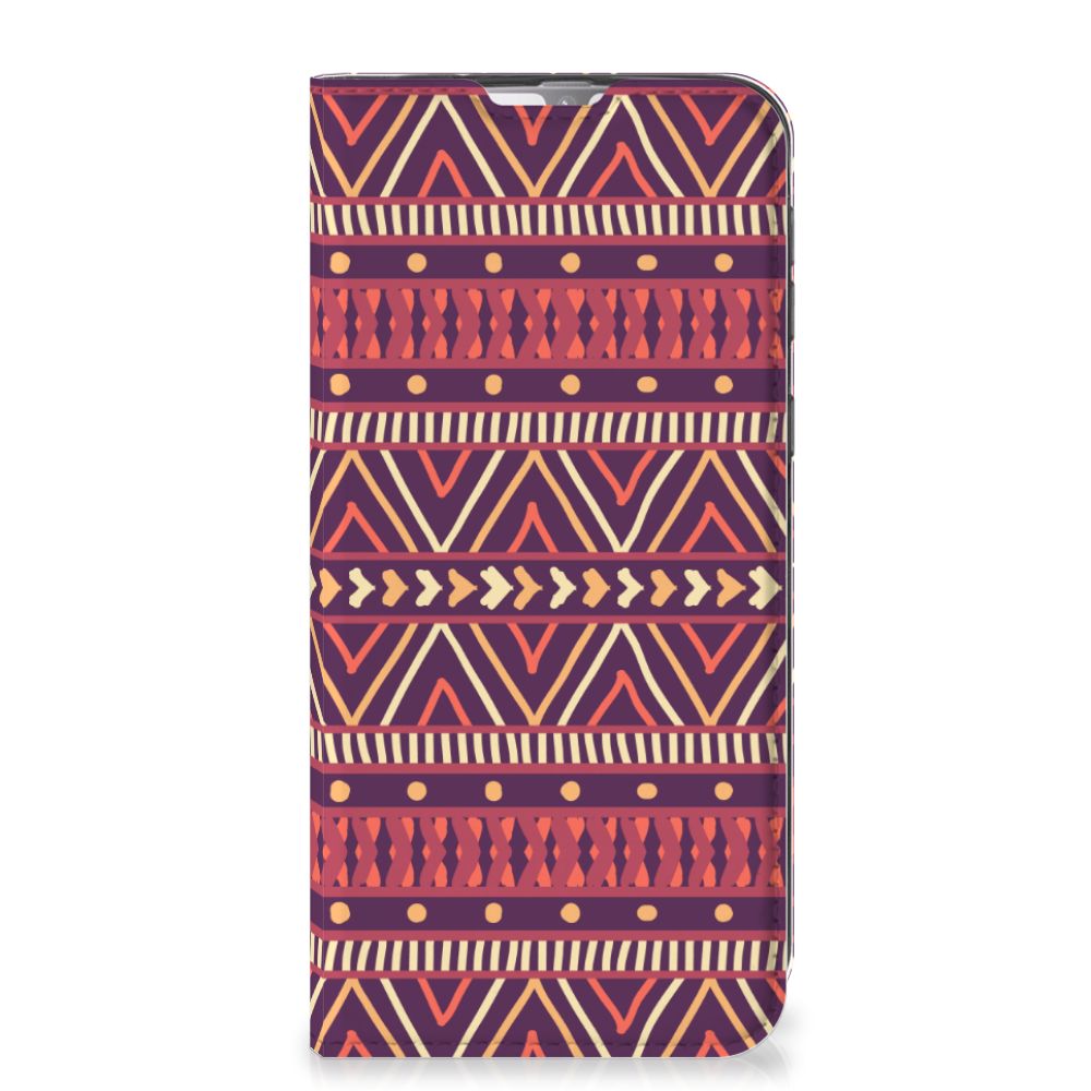 Samsung Galaxy M31 Hoesje met Magneet Aztec Paars - B2C Telecom