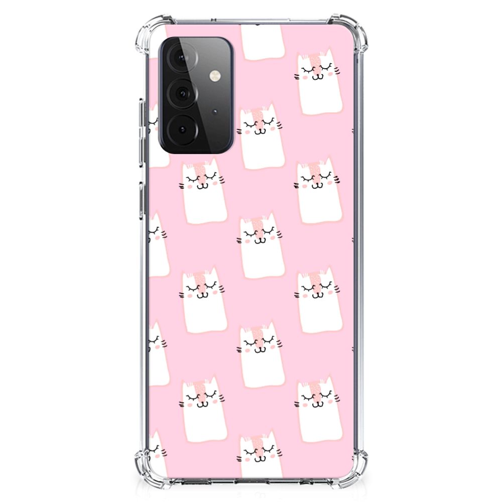 Samsung Galaxy A72 4G/5G Case Anti-shock Sleeping Cats