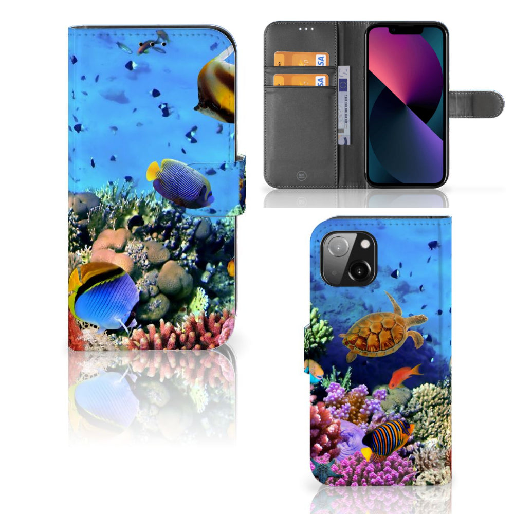 Apple iPhone 13 Telefoonhoesje met Pasjes Vissen