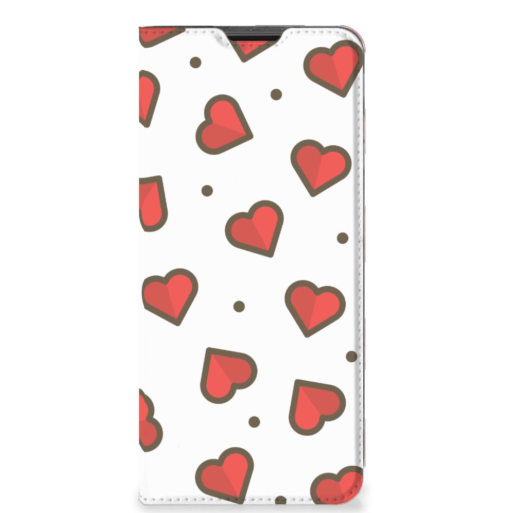 Motorola Moto G51 5G Hoesje met Magneet Hearts - B2C Telecom