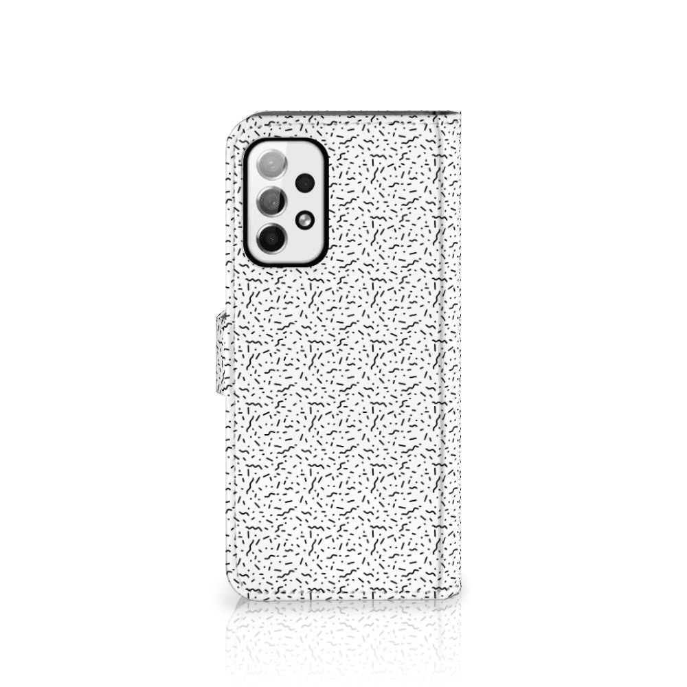Samsung Galaxy A73 5G Telefoon Hoesje Stripes Dots