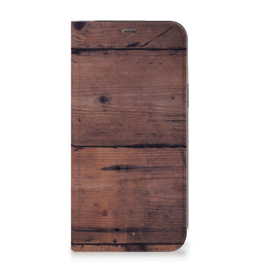 iPhone 12 Pro Max Book Wallet Case Old Wood - B2C Telecom
