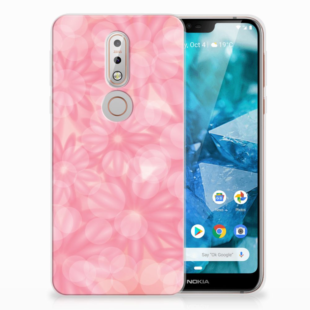 Nokia 7.1 TPU Case Spring Flowers