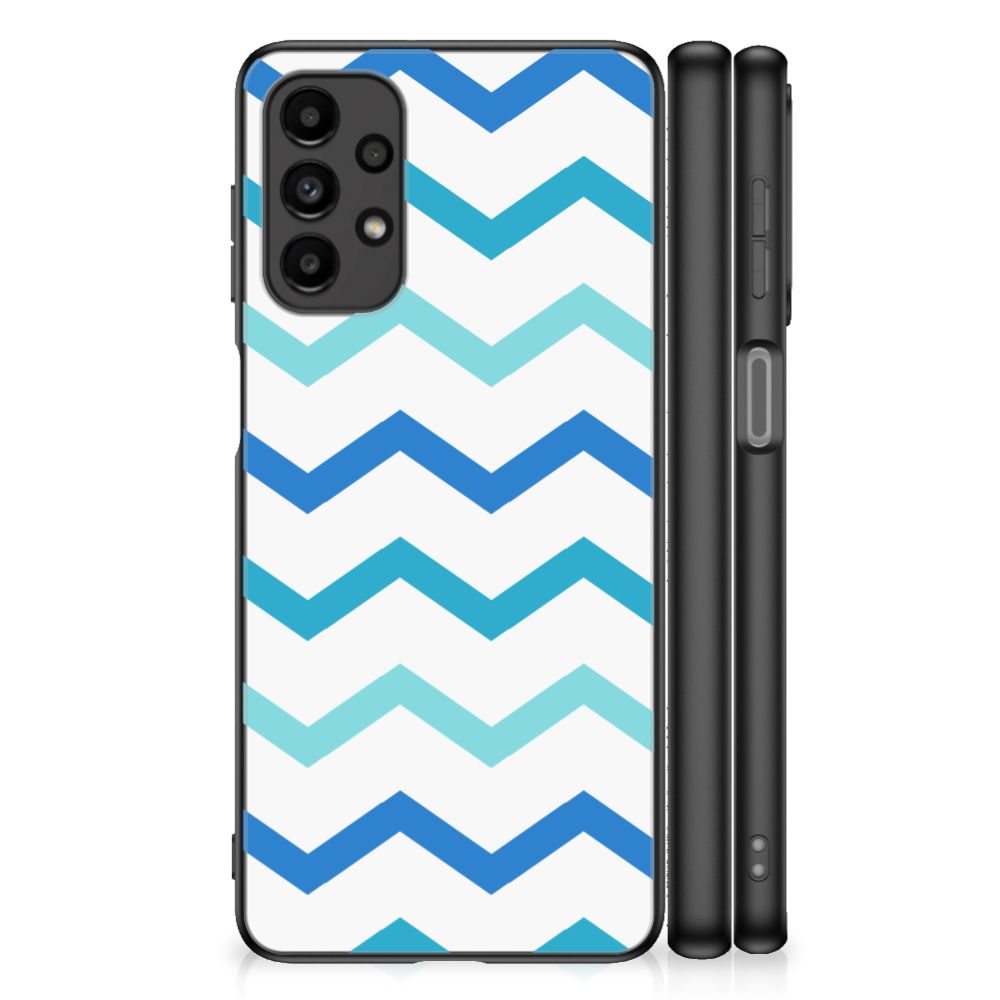 Samsung Galaxy A13 4G Back Case Zigzag Blauw B2C Telecom