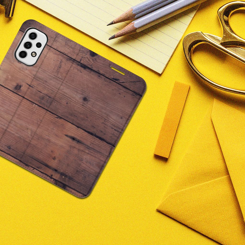 Samsung Galaxy A23 Book Wallet Case Old Wood - B2C Telecom