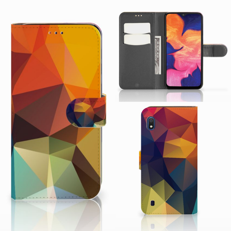 Samsung Galaxy A10 Book Case Polygon Color