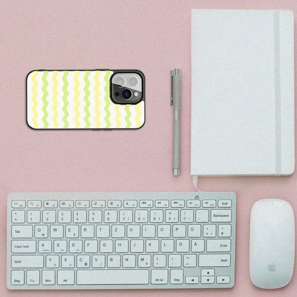 iPhone 13 Pro Back Case Waves Yellow B2C Telecom