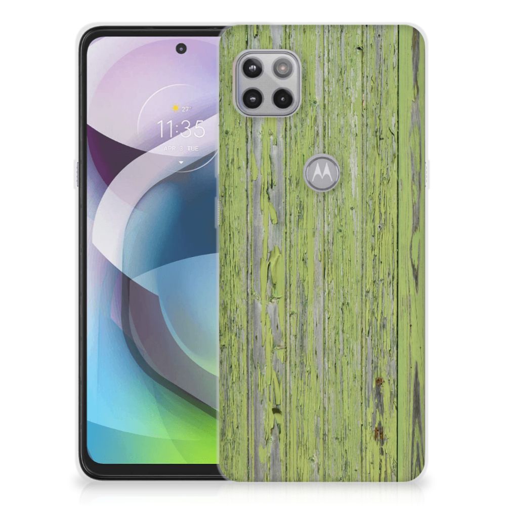 Motorola Moto G 5G Bumper Hoesje Green Wood