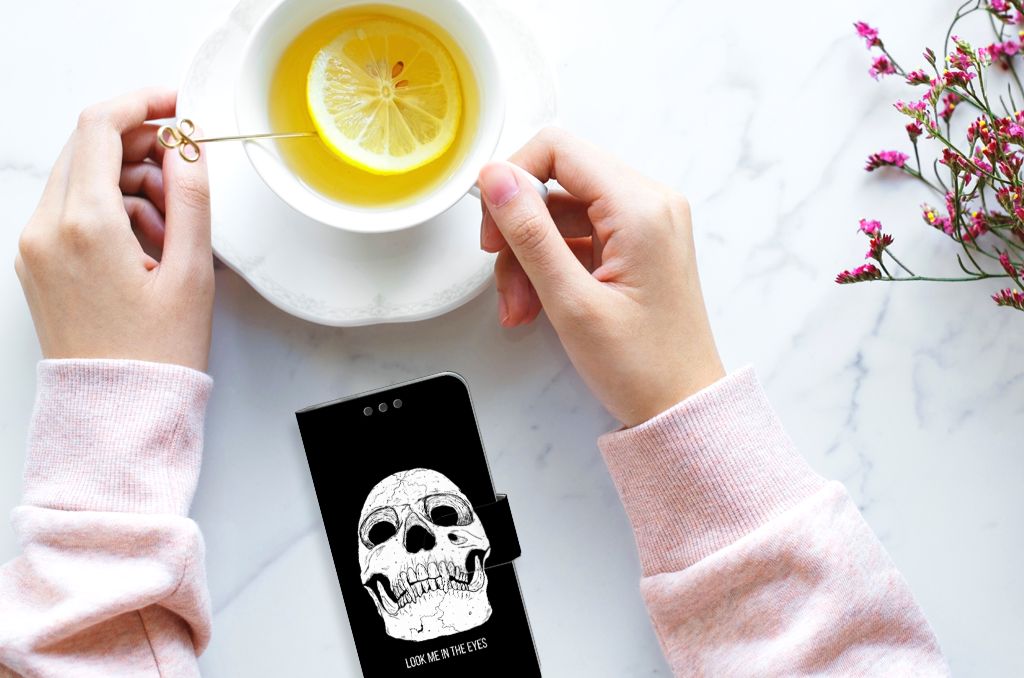 Telefoonhoesje met Naam Microsoft Lumia 650 Skull Eyes