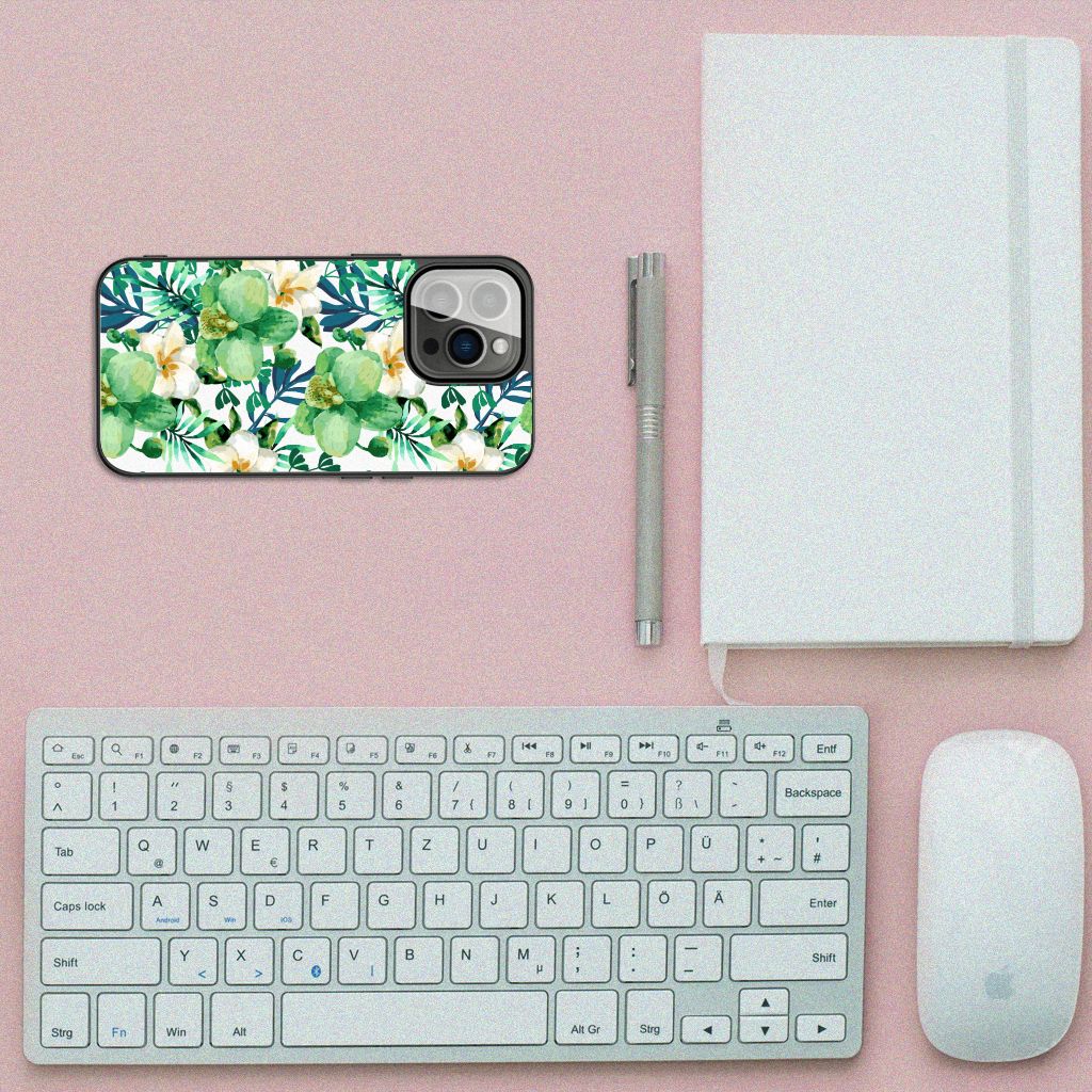 iPhone 13 Pro Bloemen Hoesje Orchidee Groen B2C Telecom