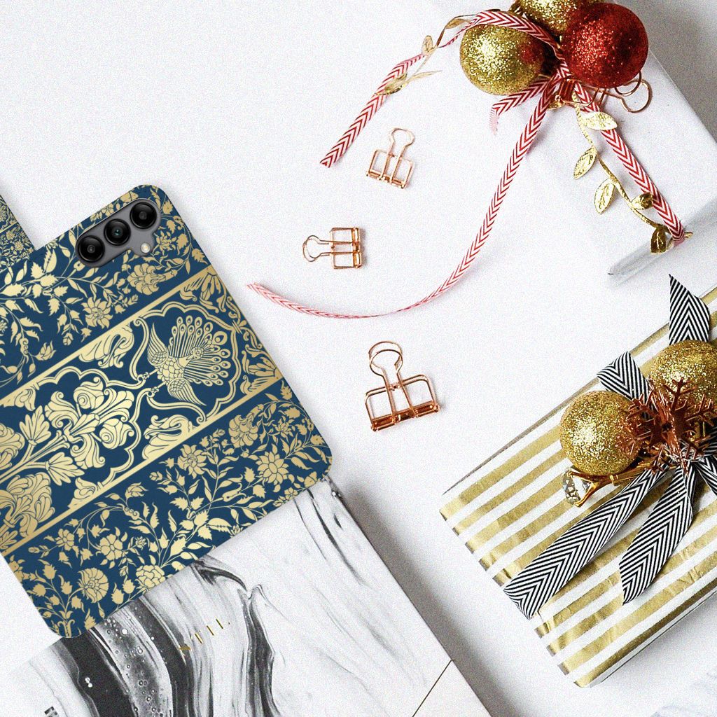 Samsung Galaxy A34 Hoesje Beige Flowers