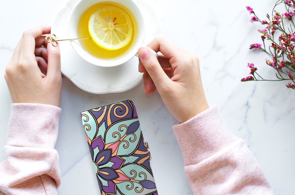 Samsung Galaxy A03 Hoesje Purple Flower