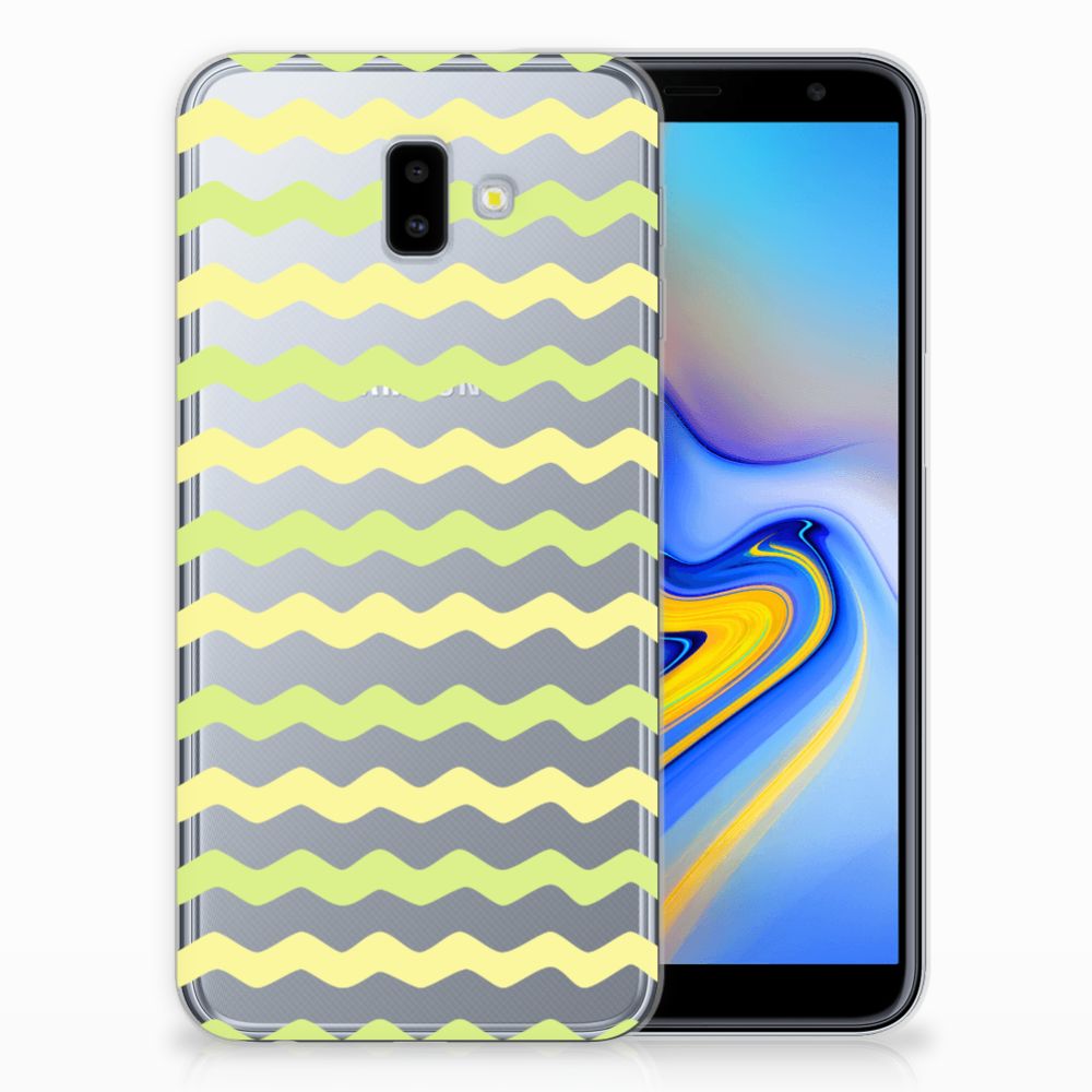 Samsung Galaxy J6 Plus (2018) TPU bumper Waves Yellow
