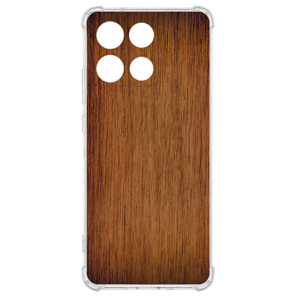TPU Telefoonhoesje Motorola Moto G56 - Donker Hout backcover