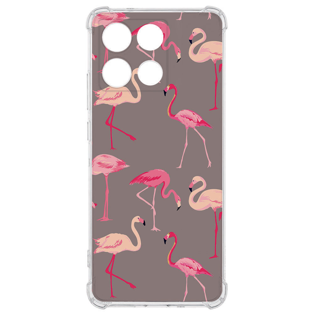TPU Telefoonhoesje Motorola Moto G56 - Flamingo backcover