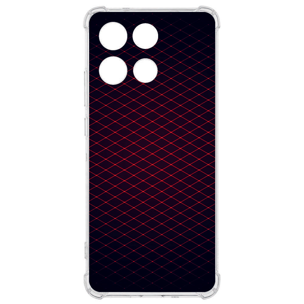TPU Telefoonhoesje Motorola Moto G56 - Geruit Rood backcover