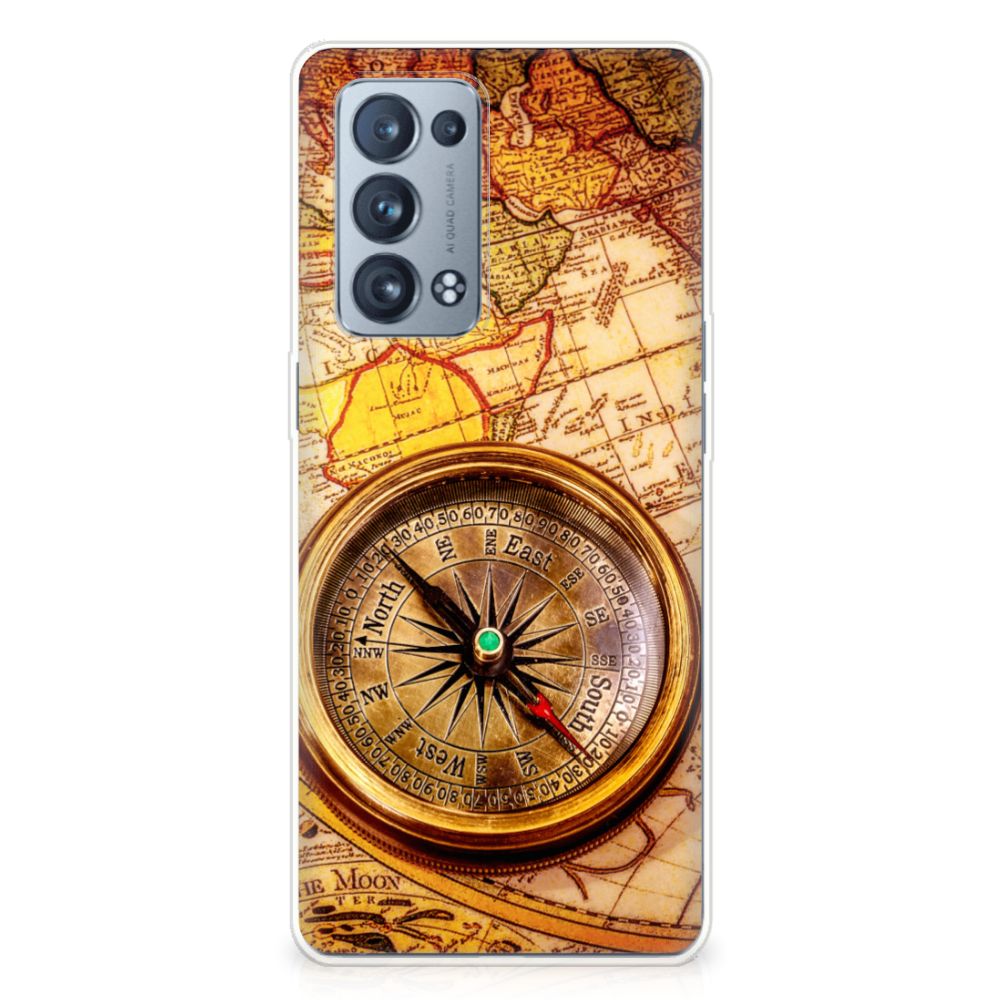 OPPO Reno 6 Pro Plus 5G Siliconen Back Cover Kompas