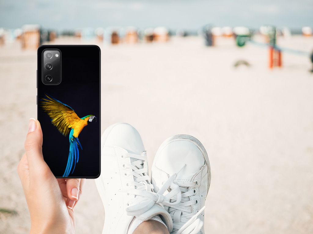Samsung Galaxy S20 FE Dierenprint Telefoonhoesje Papegaai B2C Telecom