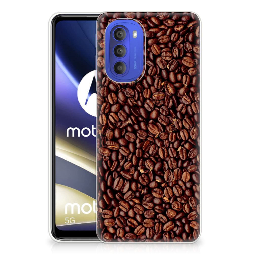 Motorola Moto G51 5G Siliconen Case Koffiebonen B2C Telecom