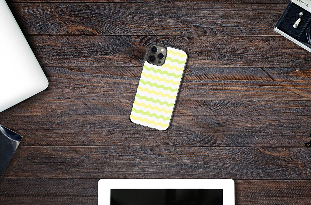 iPhone 12 Pro Max Bumper Case Waves Yellow B2C Telecom