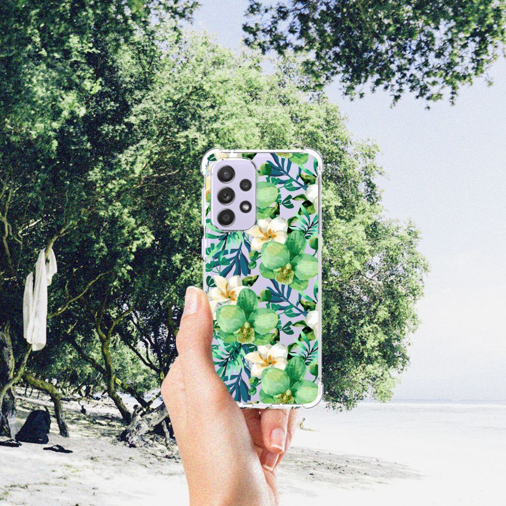 Samsung Galaxy A33 Case Orchidee Groen B2C Telecom