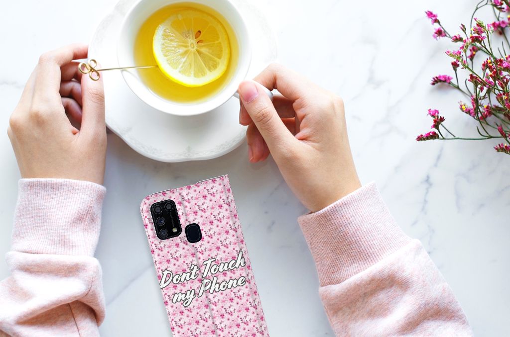 Samsung Galaxy M31 Design Case Flowers Pink DTMP - B2C Telecom