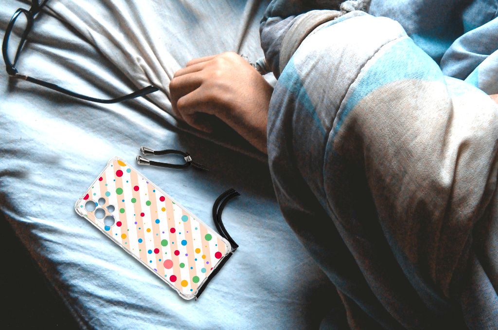 Samsung Galaxy A13 4G Doorzichtige Silicone Hoesje Dots B2C Telecom