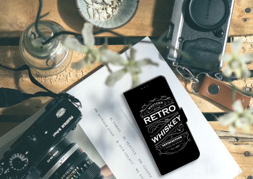Samsung Galaxy A20s Book Cover Whiskey