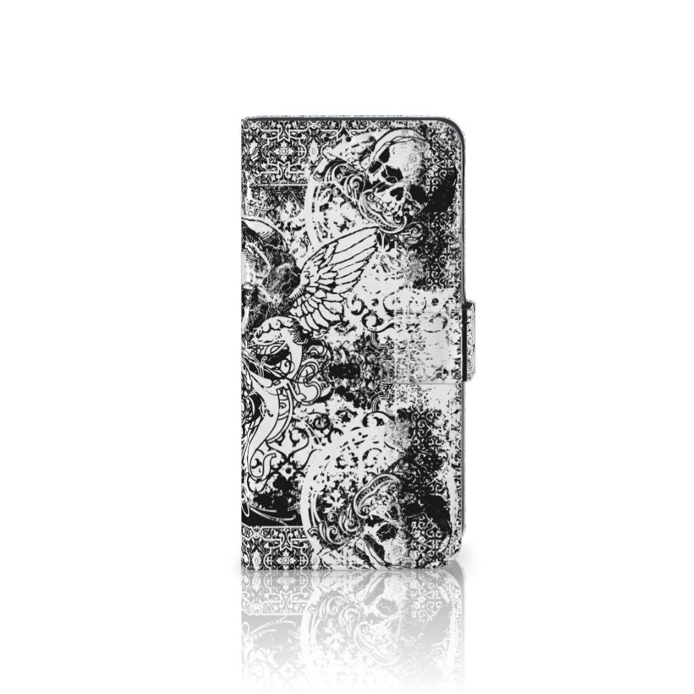 Telefoonhoesje met Naam Alcatel 1S 2020 Skulls Angel