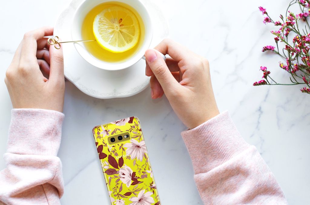 Hoesje maken Samsung Galaxy S10e Watercolor Flowers