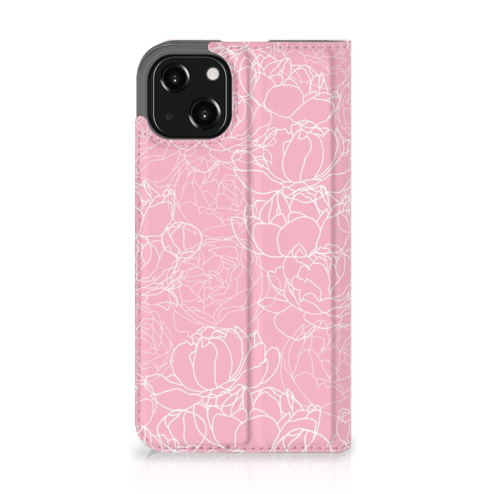iPhone 13 Smart Cover White Flowers