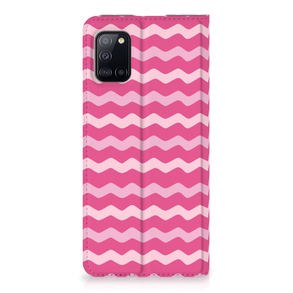 Samsung Galaxy A31 Hoesje met Magneet Waves Pink - B2C Telecom