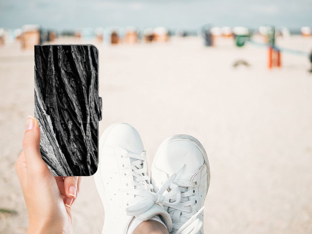 Book Style Case Huawei P20 Lite Boomschors Grijs