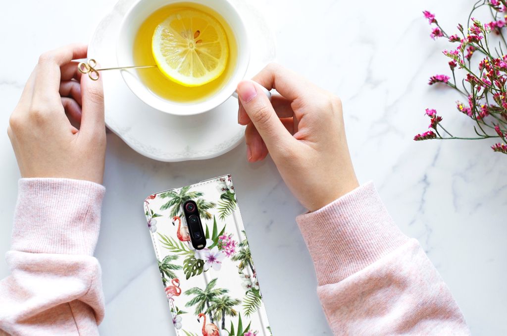 Xiaomi Redmi K20 Pro Hoesje maken Flamingo Palms - B2C Telecom