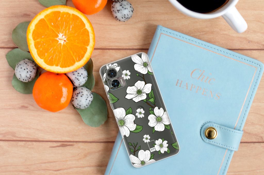 Motorola Edge 30 Neo TPU Case Dogwood Flowers B2C Telecom
