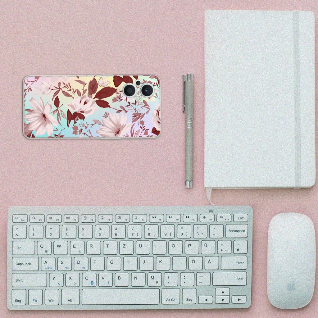 Hoesje maken OPPO Reno8 Lite Watercolor Flowers B2C Telecom