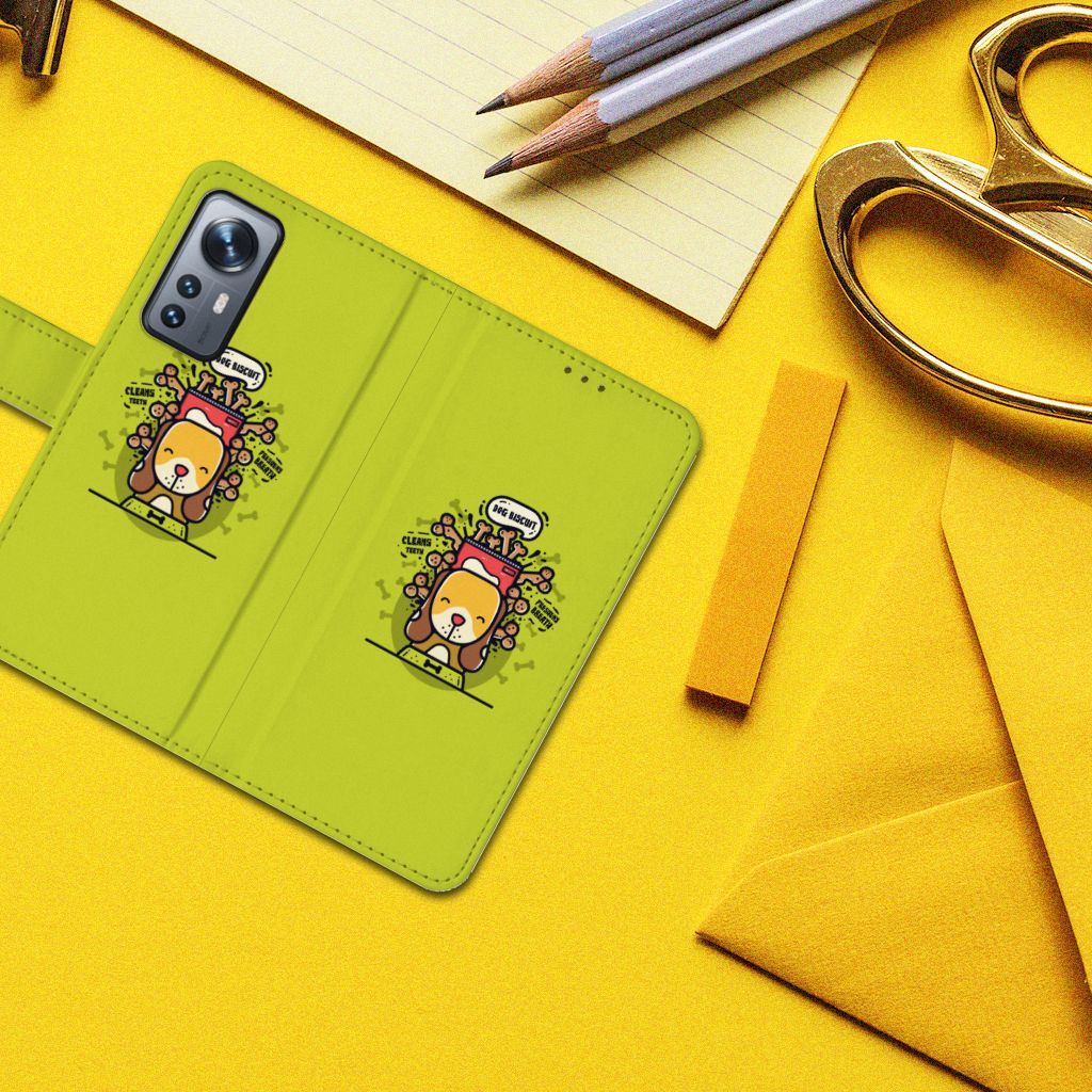 Xiaomi 12 | 12X Leuk Hoesje Doggy Biscuit